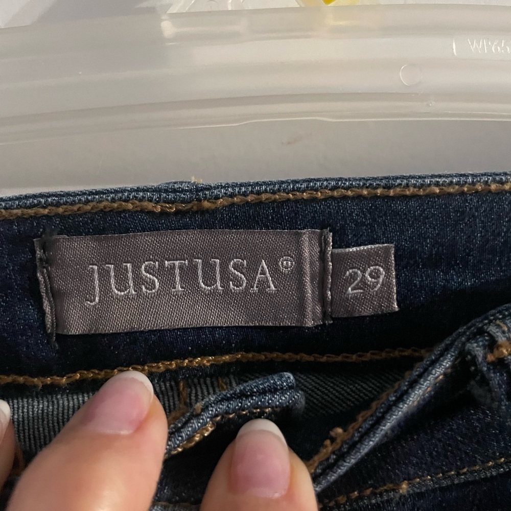 BNWOT SALE! Dark Blue Denim Jeans in size 29 - Picture 2 of 5